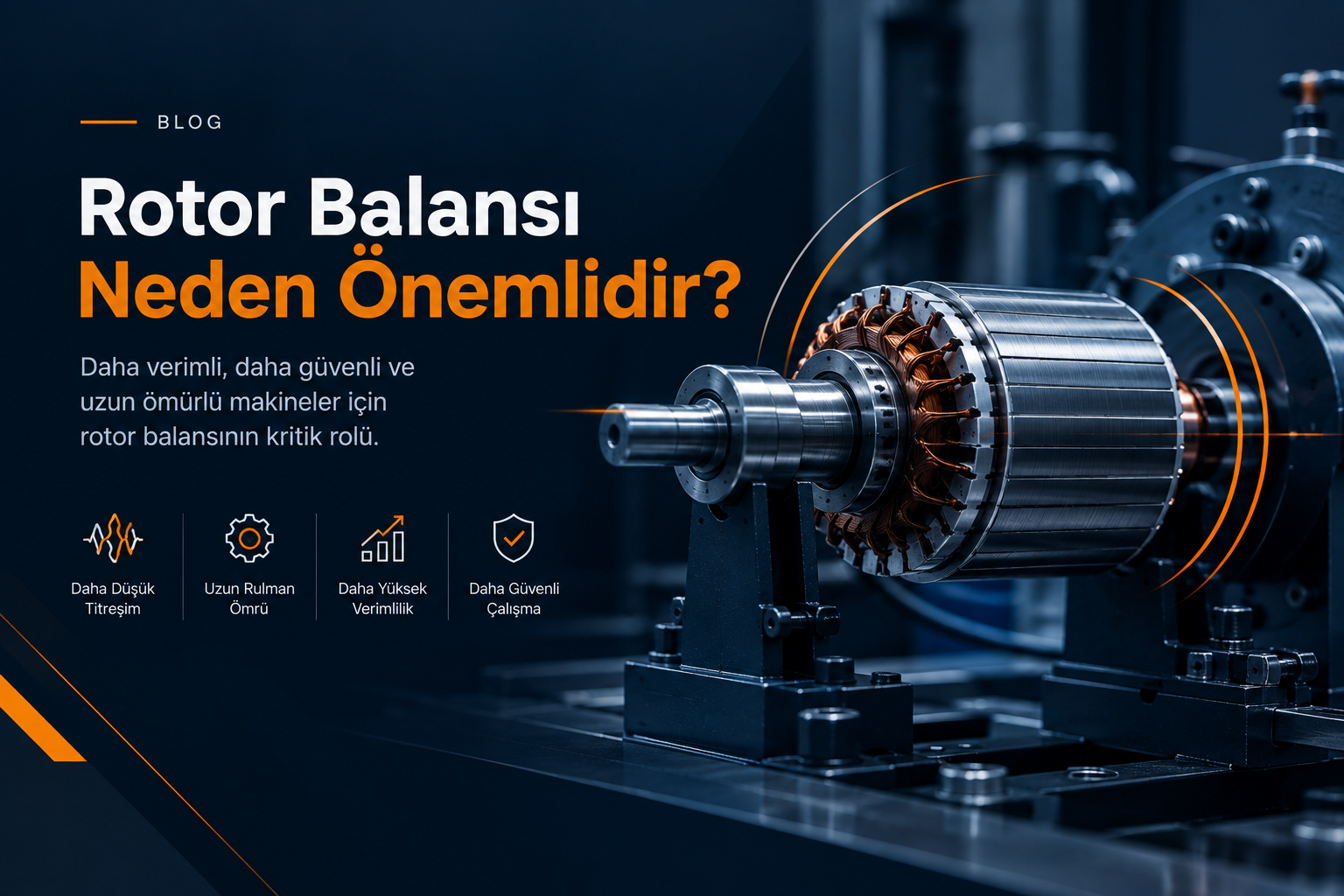 Çorlu elektrik motoru rotoru balansı